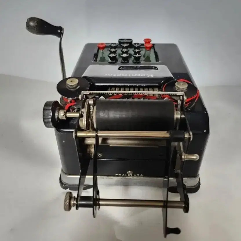 Vintage Remington Rand Bookkeeping Adding Machine - Art Deco Black