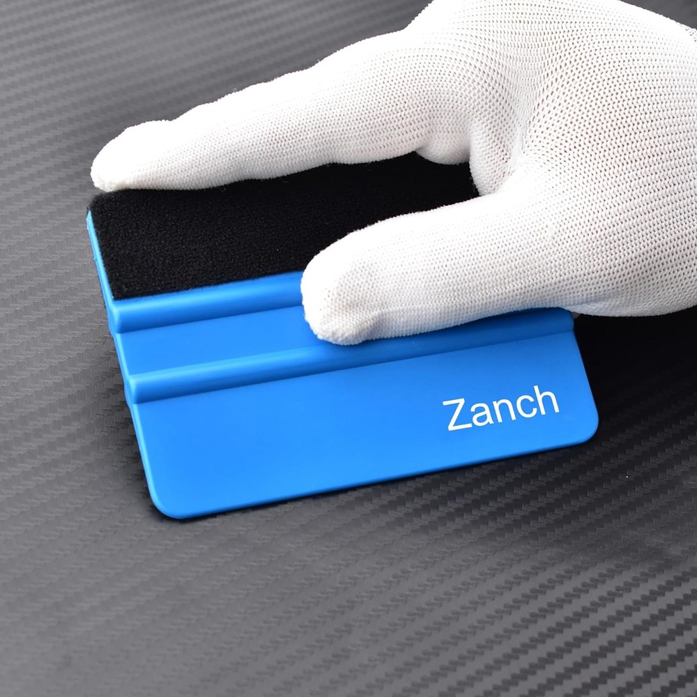 Zanch 2pcs Vinyl Wrap Tools, 4-Inch Mini Squeegee for S - Squeegee, Blue-2pcs