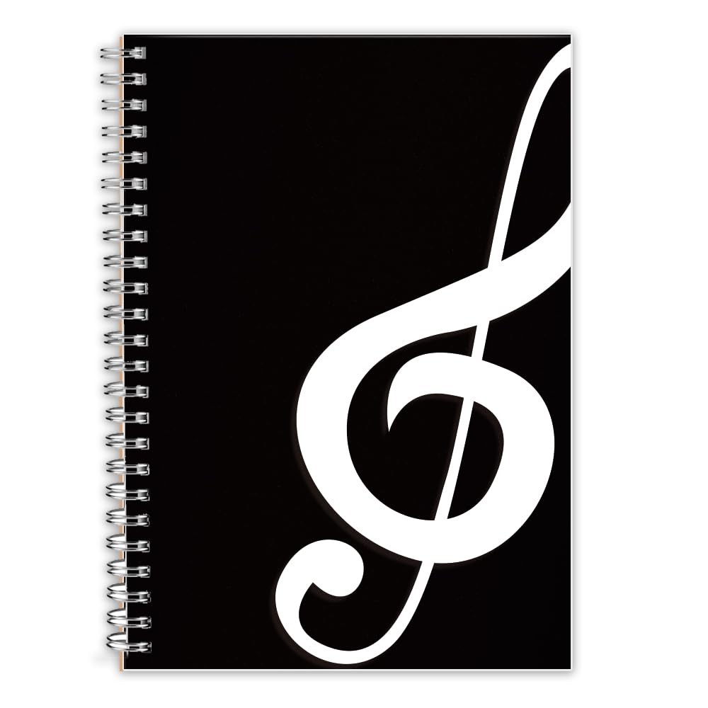 Lyuzecheean Blank Sheet Music Notebook, Composition 1 Pack, Black 1 Pack