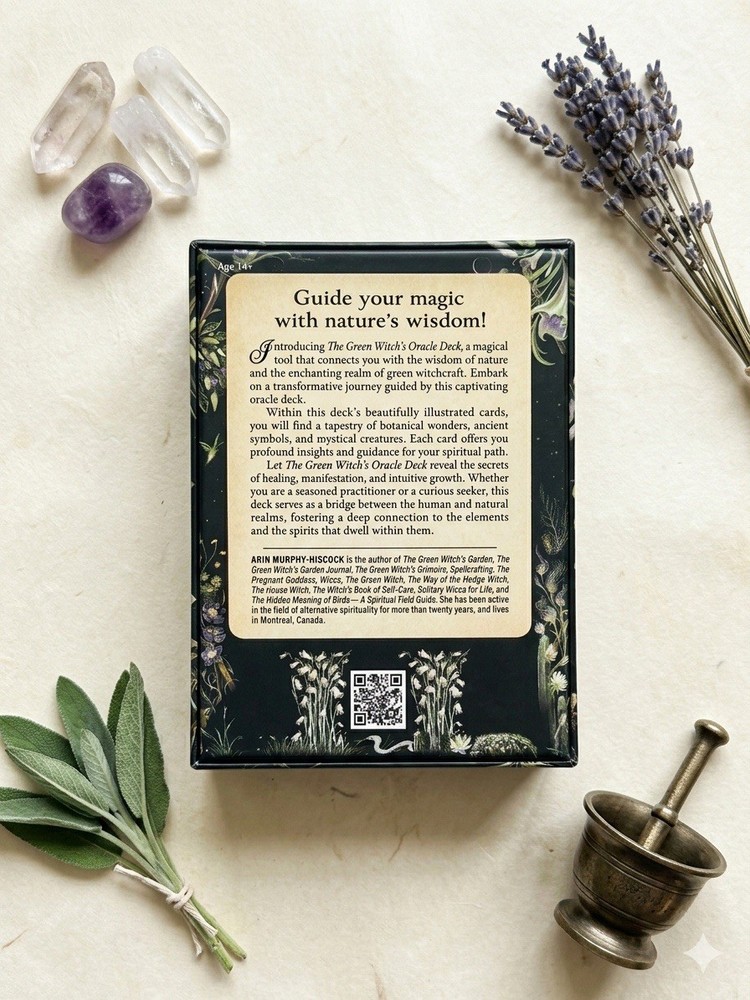 The Green Witch's Oracle Deck 50 Card Deck & Guidebook