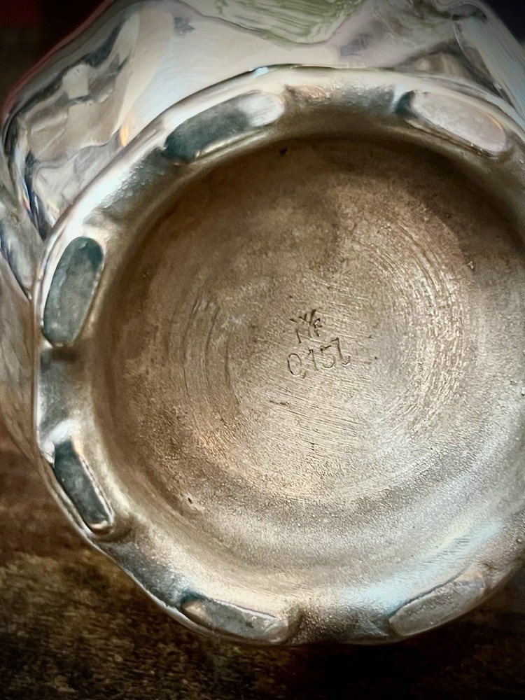 WMF (Germany) Silver-Coated Porcelain Tea Set
