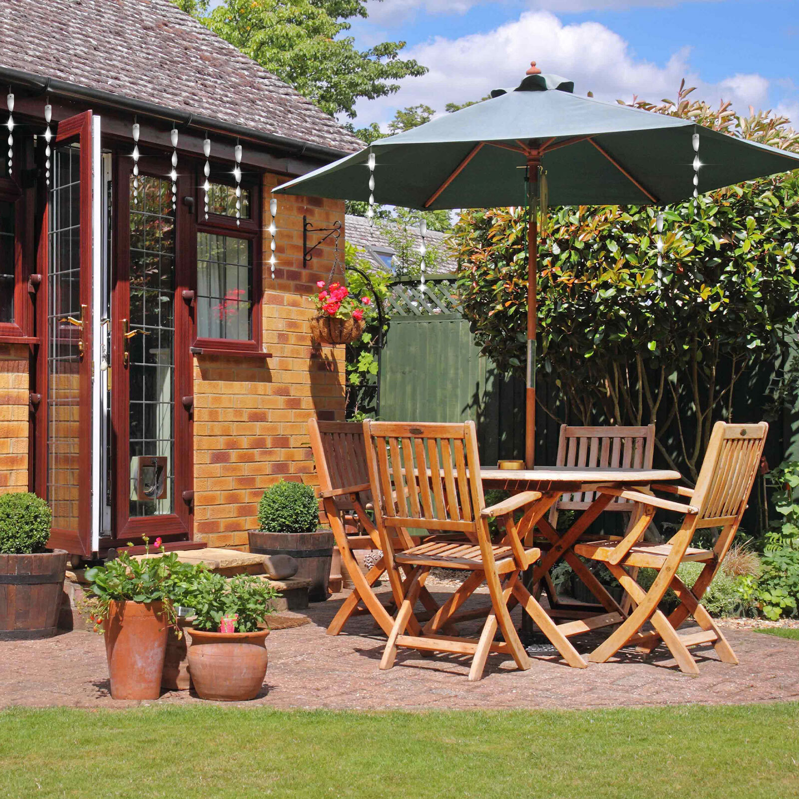 20PCS 11.4" Bird Repellent Reflective Scare Rods Spiral Deterrent Control Device