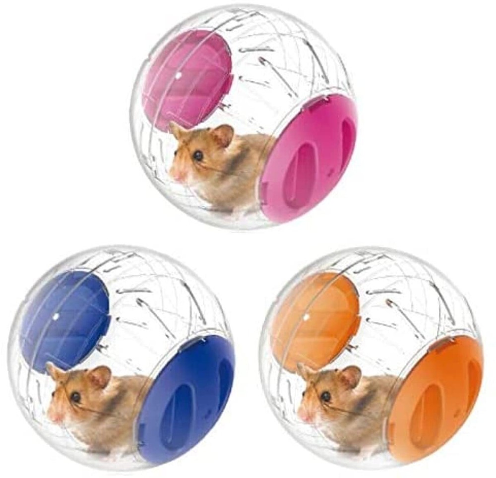 Dwarf Hamster Running Ball 4.7" Silent Exercise Wheel Pink
