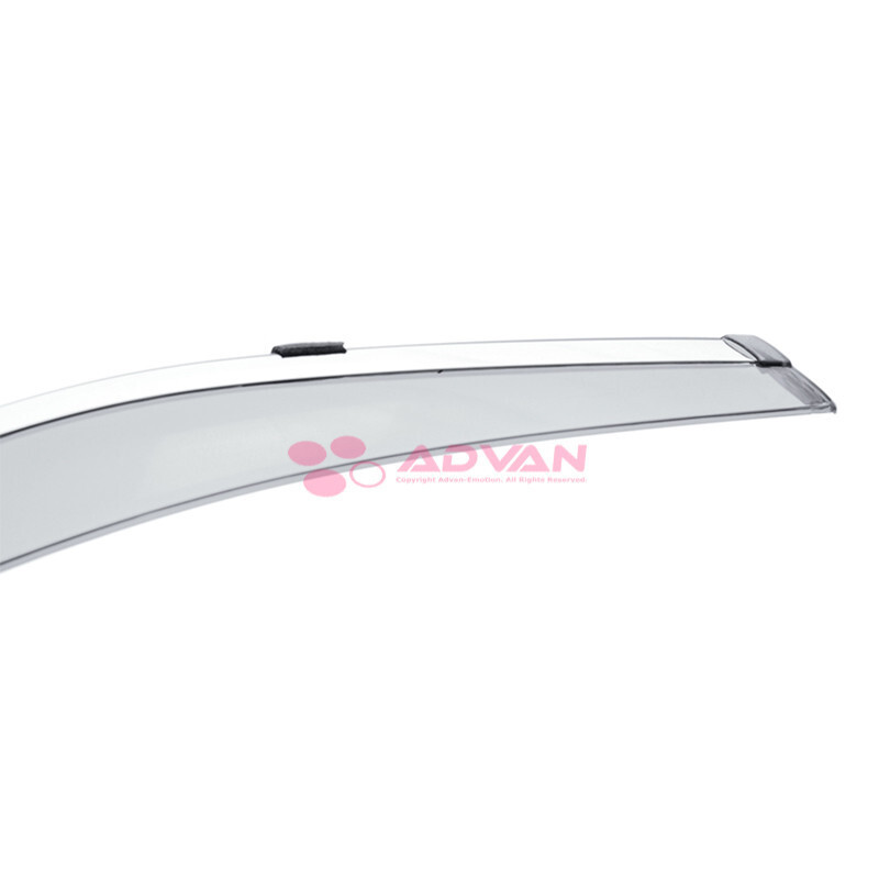 WELLvisors For 2018-2024 Mitsubishi Eclipse Cross Window Visors Chrome Trim