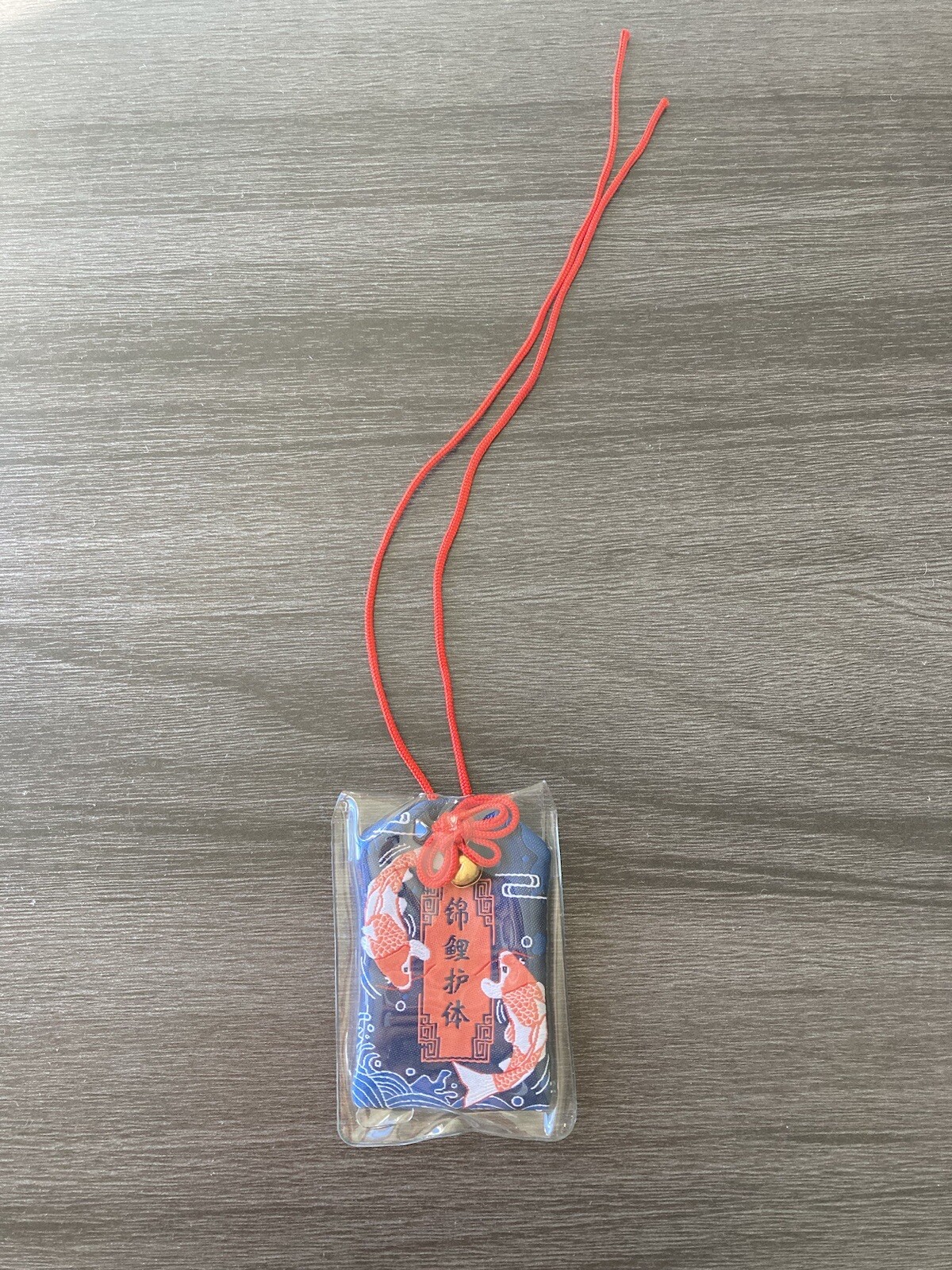Omamori charm - Charm For Protection - Red - Koi Fish