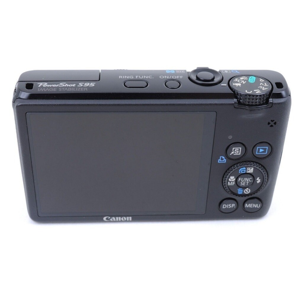 Canon Powershot S95 Digital Camera 10 Megapixel High Sensitivity Black 85% New