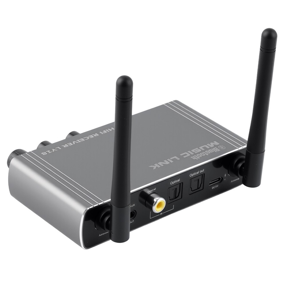 Bluetooth 5.4 Audio Transmitter Receiver Optical Coaxial Plug-Play For TV/PC/PS4