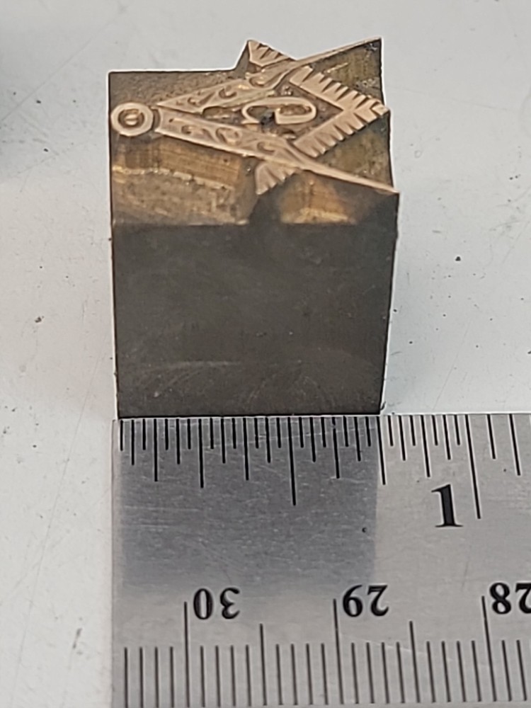 Freemason Brass Letterpress Blocks