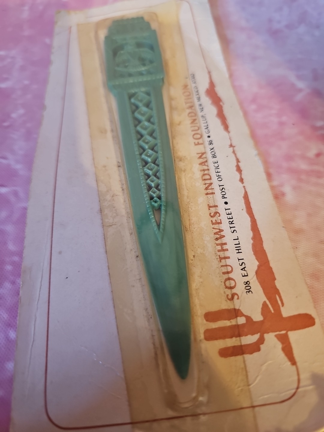 Vintage Native American Thunderbird Letter Opener Southwest Indian Foundation NM