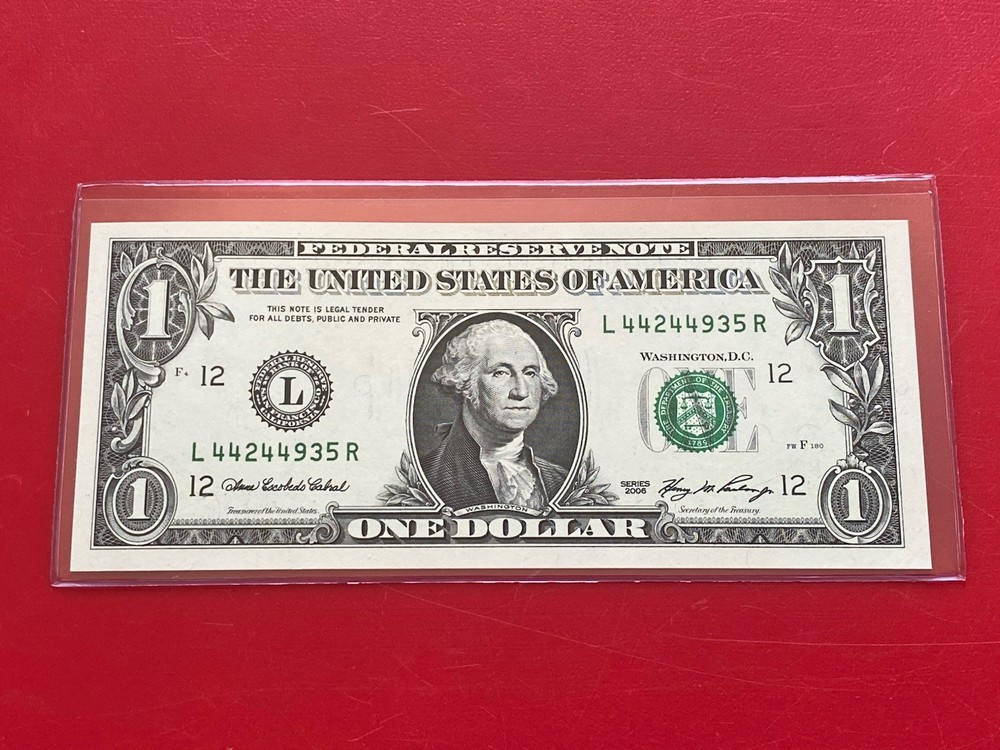 2006 $1 DOLLAR BILL ( SAN FRANCISCO L ) UNCIRCULATED