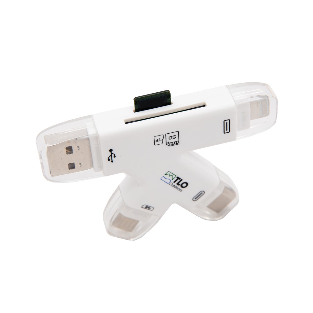 TrophyTracker Trail Camera Memory Card Reader for iPhone/Android, Laptop V3/2020