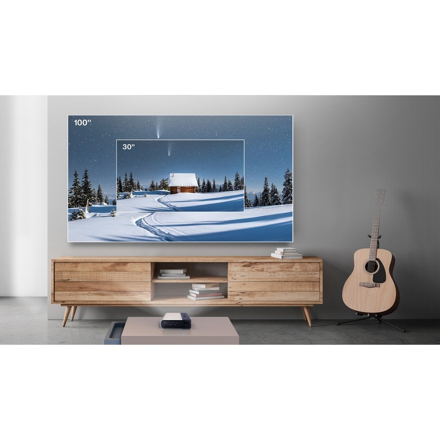 Asus ZenBeam E2 DLP Projector - 16:9 - Ceiling Mountable - Black, Gold