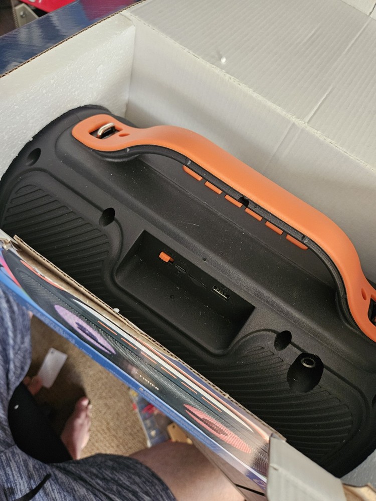 Fisher LED Bluetooth Boombox, Tested, DISCRIPTION