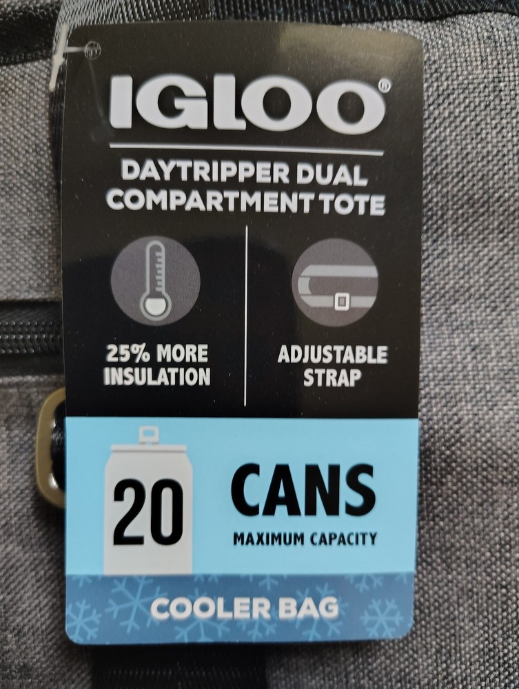 IGLOO Daytripper Dual Compartment Tote (20 Cans Capacity) Cooler Bag