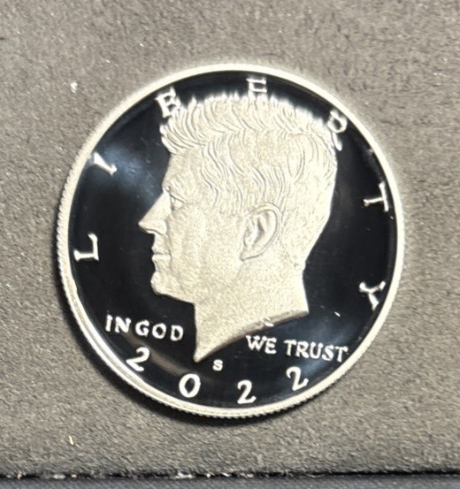 2022 S Kennedy SILVER PROOF Half Dollar Gem DCam 99.9% .999 Coin