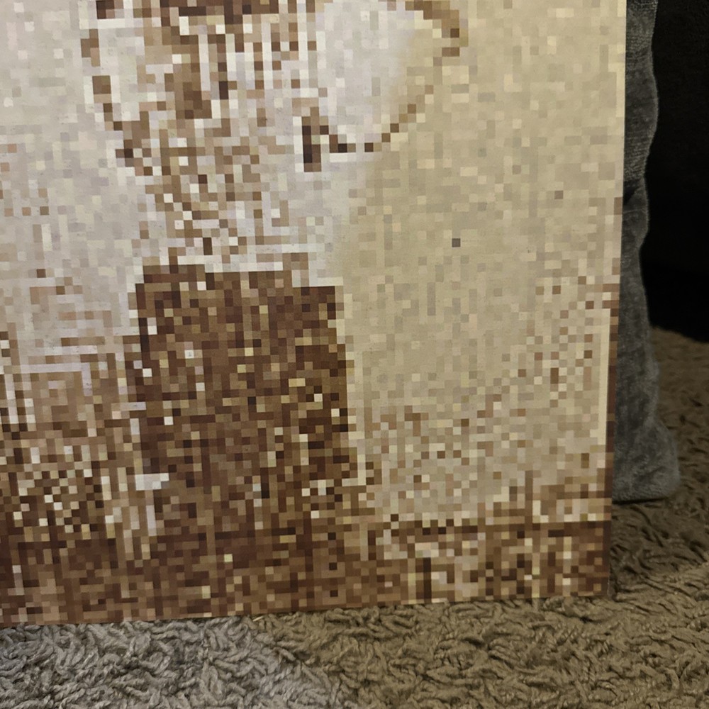 Neil Young 12x12” DS Promo Poster Flat Silver And Gold 2000