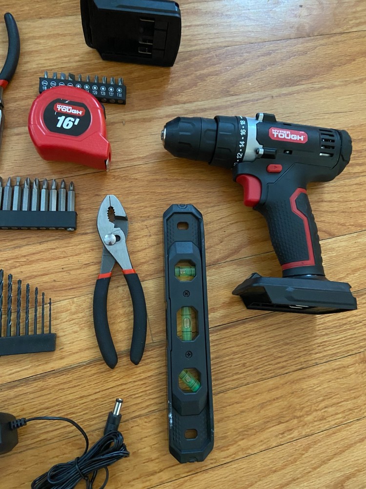 LOT 2 HYPER TOUGH 12 VOLT cordless drill driver accessories