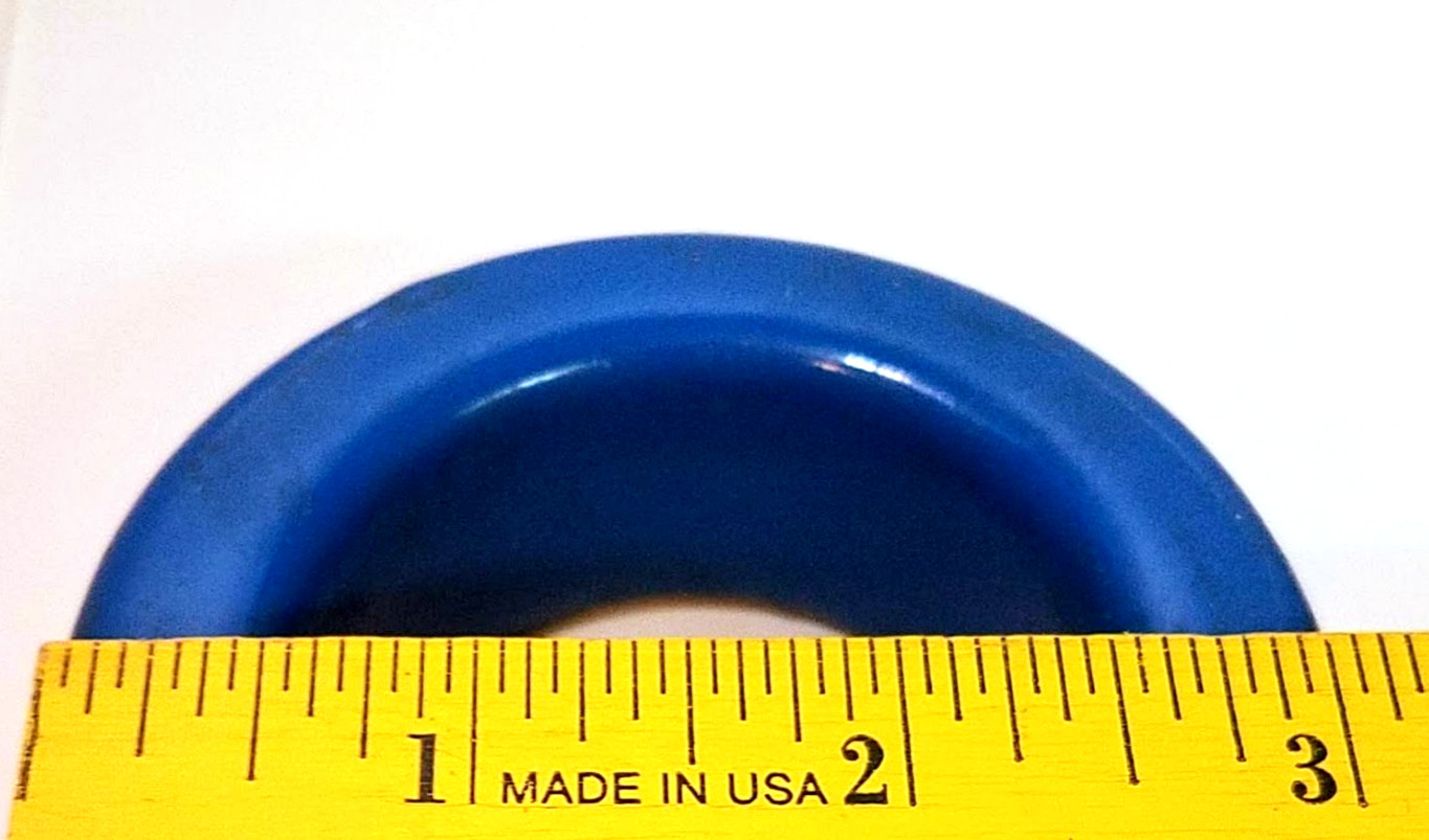 Vintage Baseball Softball Bat Training Weight Blue Rubber 16 ounces Donut Shape