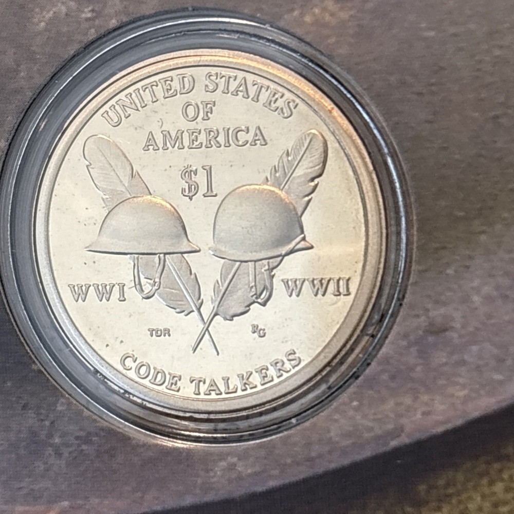 2016 US Mint Code Talkers Native American $1 Coin & Currency (LOW SERIAL) Set