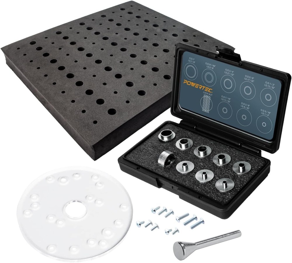Universal Router Base & Foam Storage Tray for 110 Bits - Precision Routing Tool