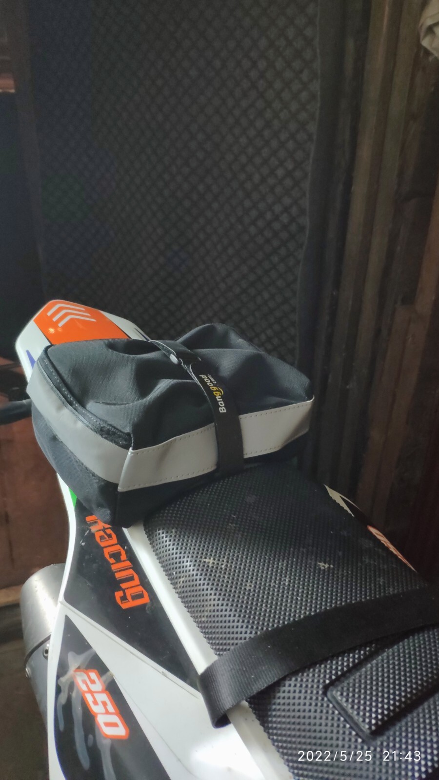 Black Fender Pack Tool Bag For SUZUKI DRZ400S DRZ400E DRZ 400SM DR-Z400 S/SM/E