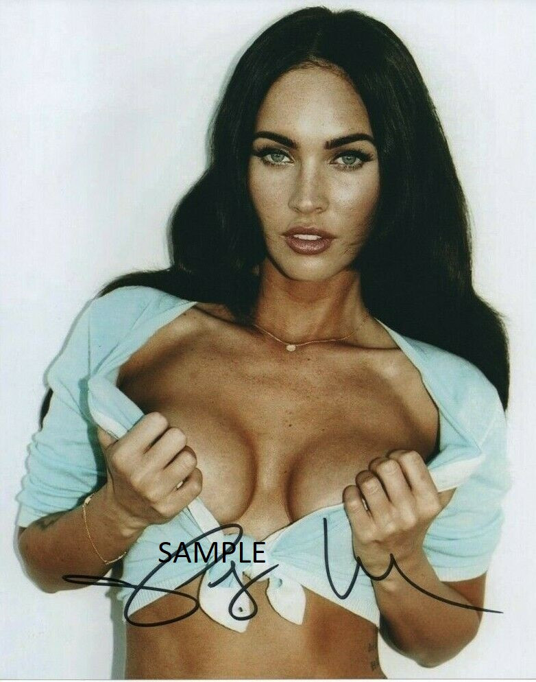 MEGAN FOX #1 SIGNED AUTOGRAPHED 8X10 REPRINT PHOTO MAN CAVE CHRISTMAS GIFT SEXY