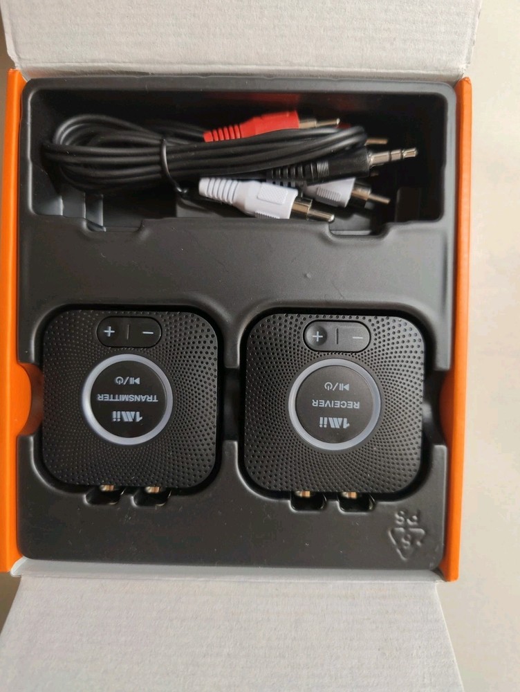 1Mii B06Set 2.4GHz Wireless Audio Transmitter Receiver Set 260ft Long Range
