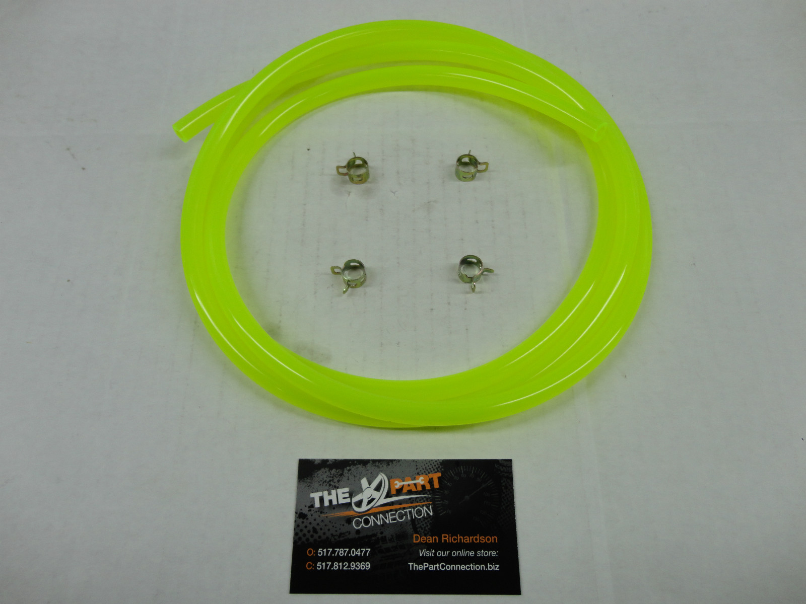 ELECTRIC YELLOW 1/4" FUEL LINE KIT FOR SNOWMOBILE DIRT BIKE ATV MOWER MOTORCYCLE