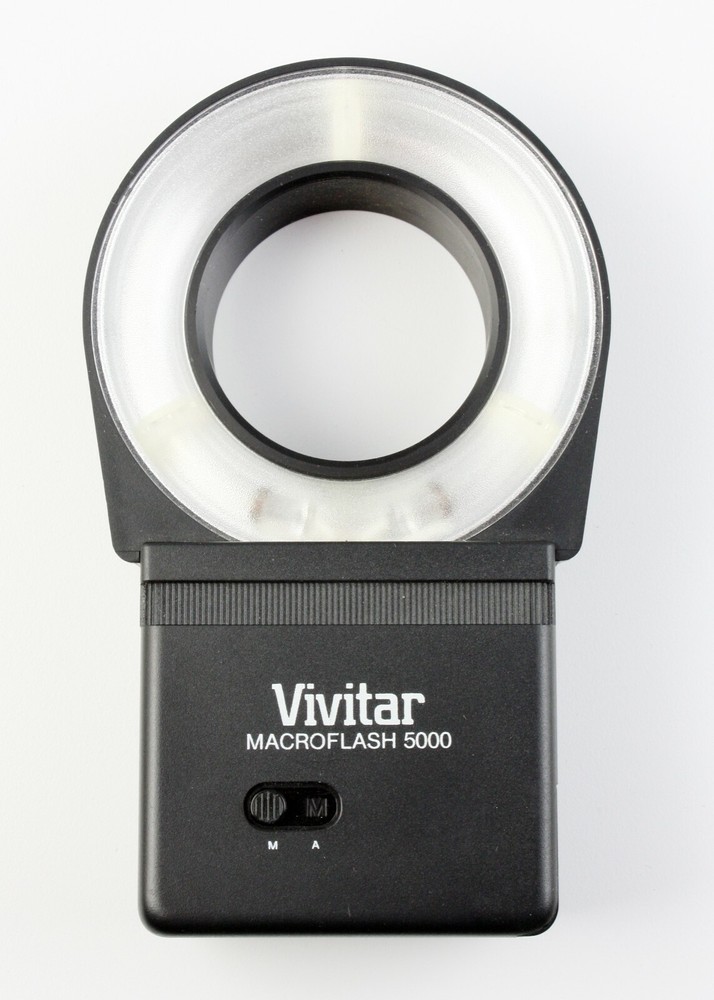 Vivitar Macroflash 5000 + Adapter Rings + Sync Connector - Tested!