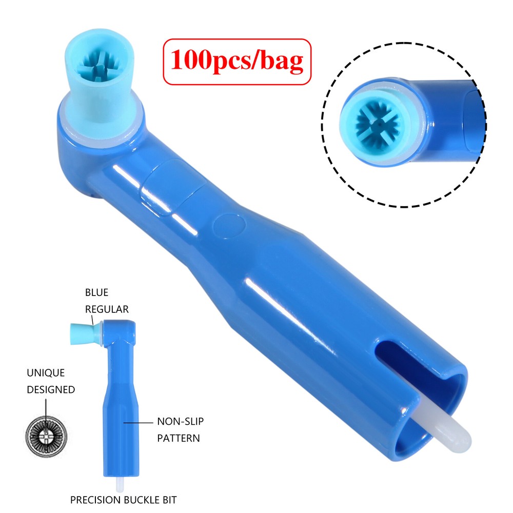 Dental Disposable Prophy Angles Cups Contra Angle Blue 100-1000pcs