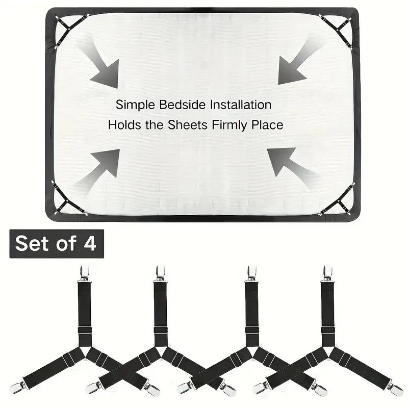 Bed sheet clips, Straps