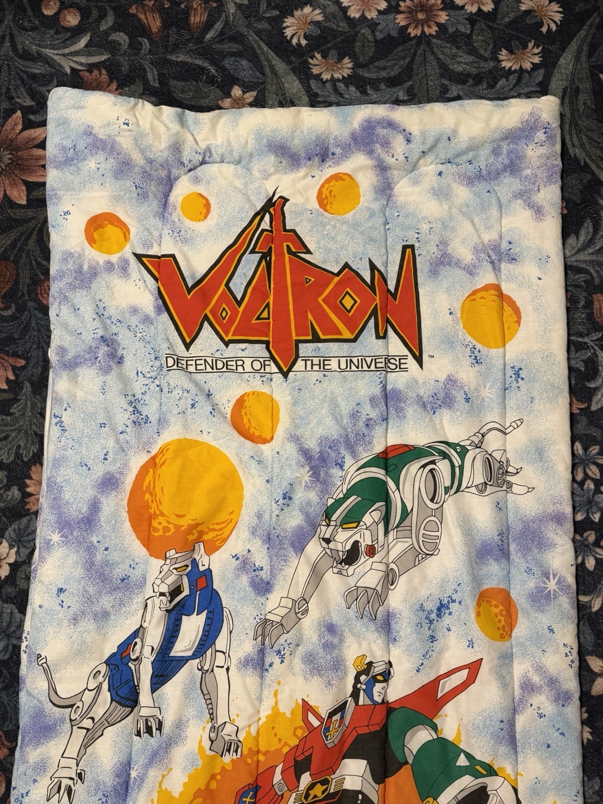 Vintage 1984 Voltron Sleeping Bag World Events Productions W.E.P. 1980's Slumber