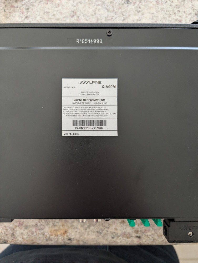 Alpine X-A90M Mono Amplifier