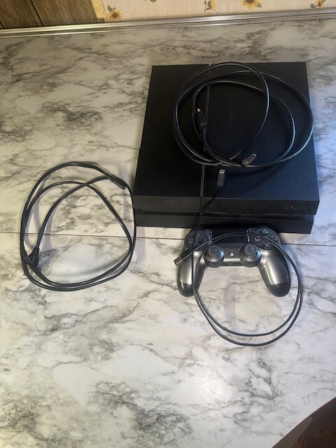 Sony PlayStation 4 (500GB) Console + Controller, Cables - Tested & Working