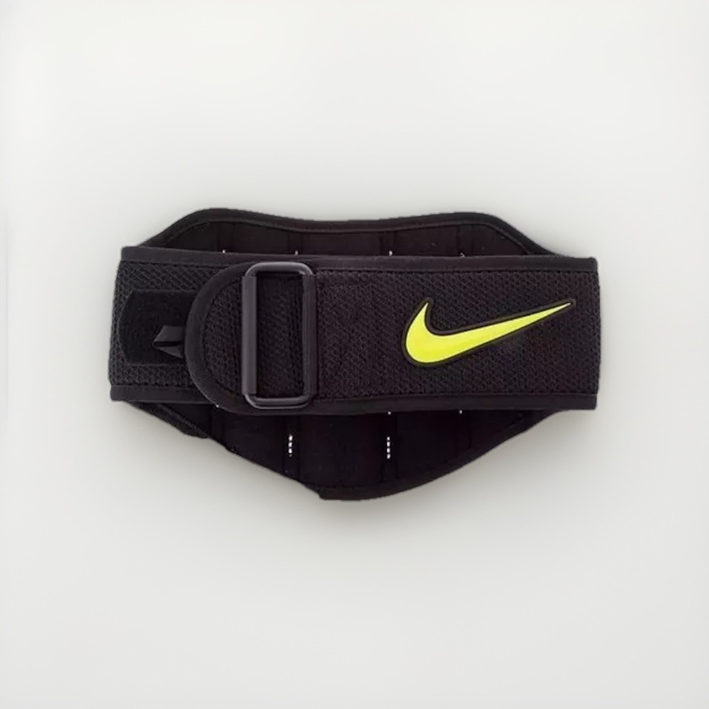 Nike Structured Training Belt 2.0 Size Medium, Black/Volt