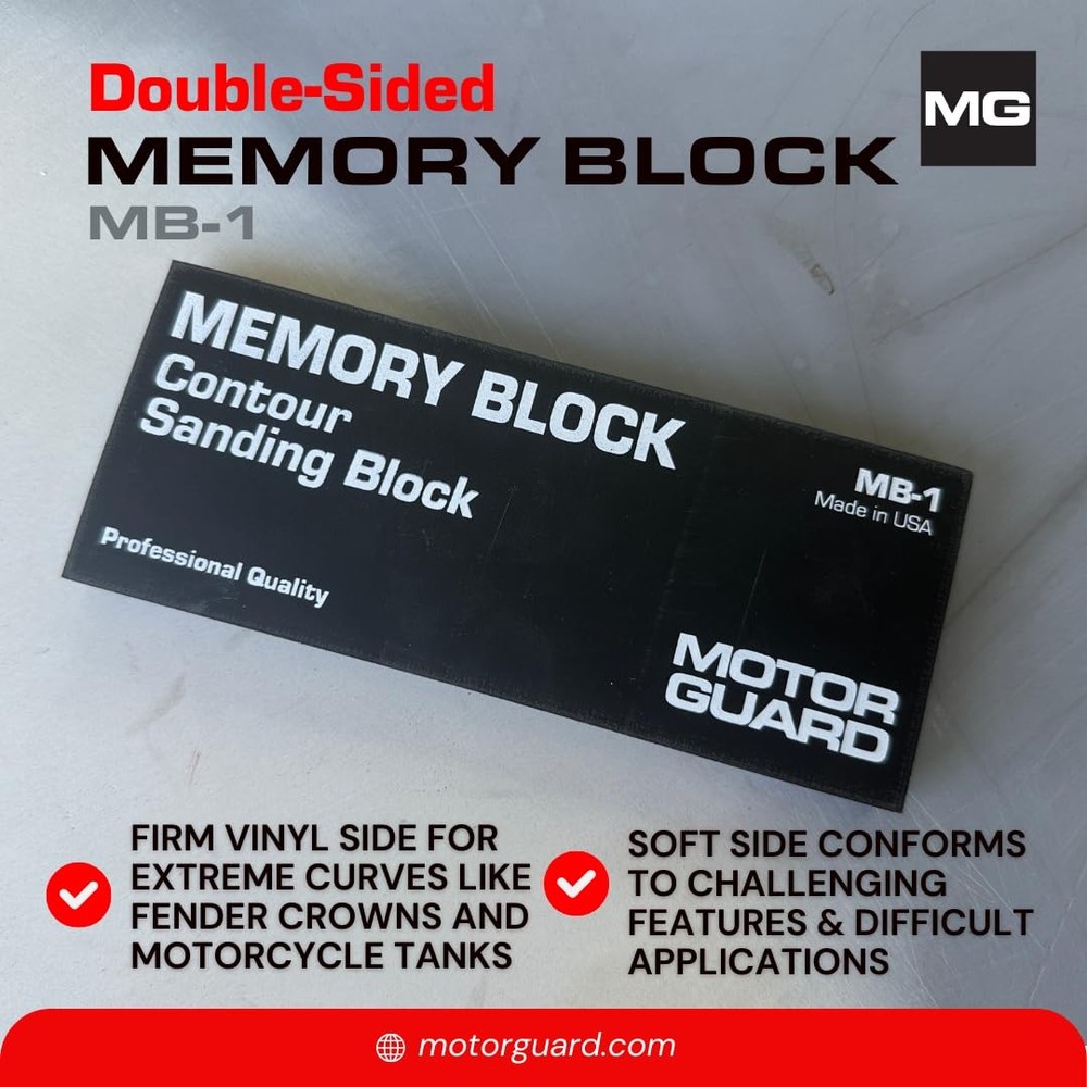 Motor Guard Memory Block Sanding Block MB1 Unique Flexible Sanding Solution