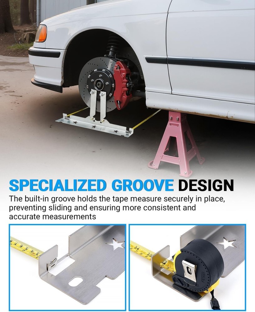 2PCS Wheel Alignment Tool with Connection Sheet 2025 Upgraded Toe Alignment Tool