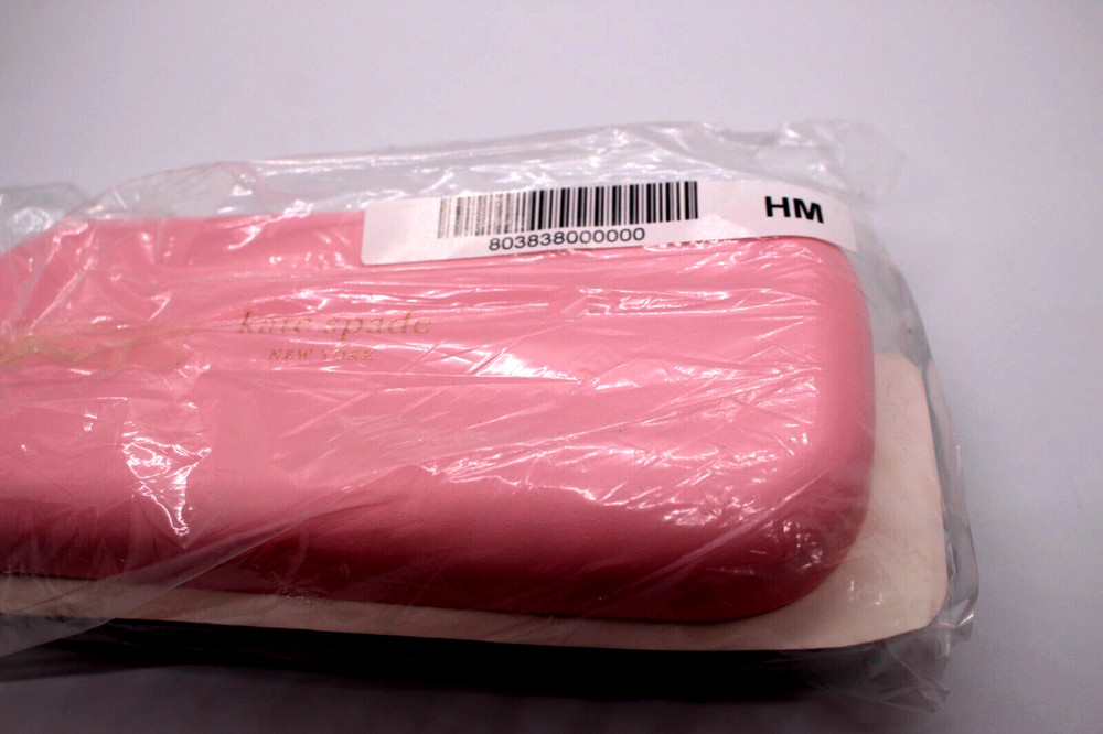 KATE SPADE EYEGLASSES CASE PINK/GREEN MEDIUM