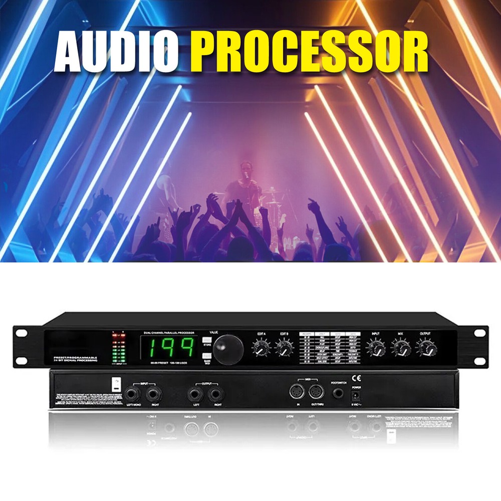 Professional DSP Audio Processor Equalizer Reverb Multi-Effect Digital Unit