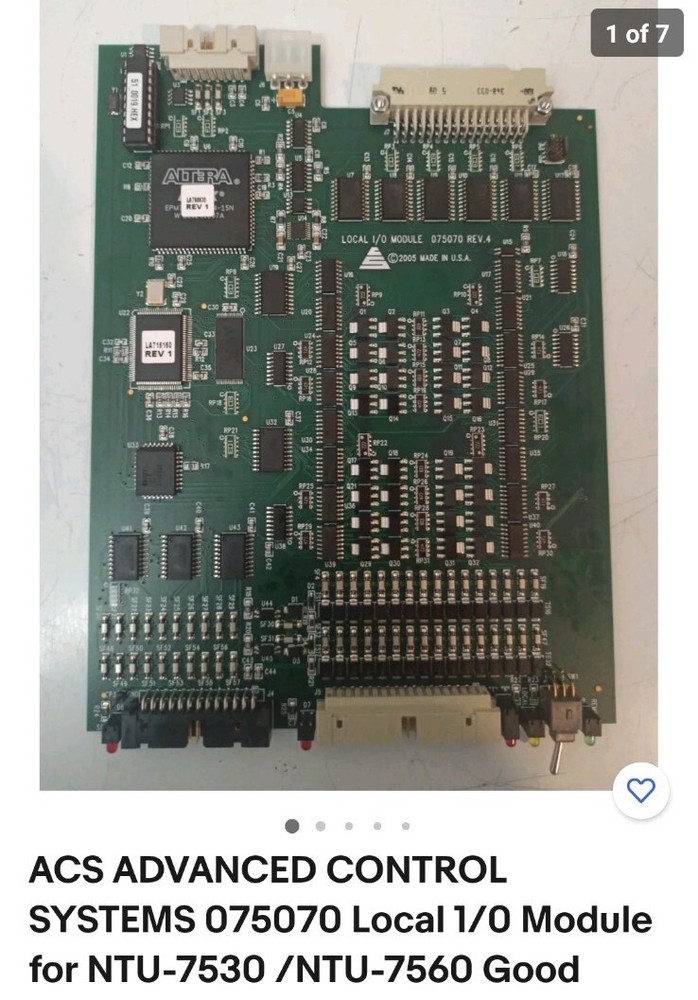 ACS ADVANCED CONTROL SYSTEMS NTU-7560 Processor ( 075054 + 075070 + 075072 )Good