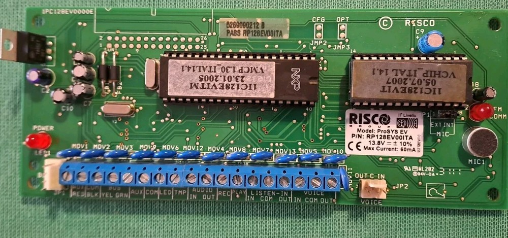 Risco Interactive Voice Module on Prosys Bus - RP128EV00ITA