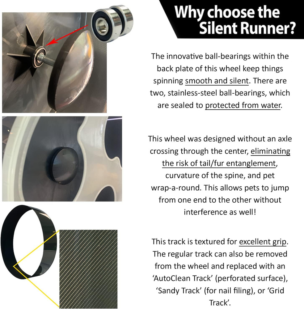 Silent Runner Glow Wheel - 12" Regular - Silent, Fast, Durable Exercise Wheel -