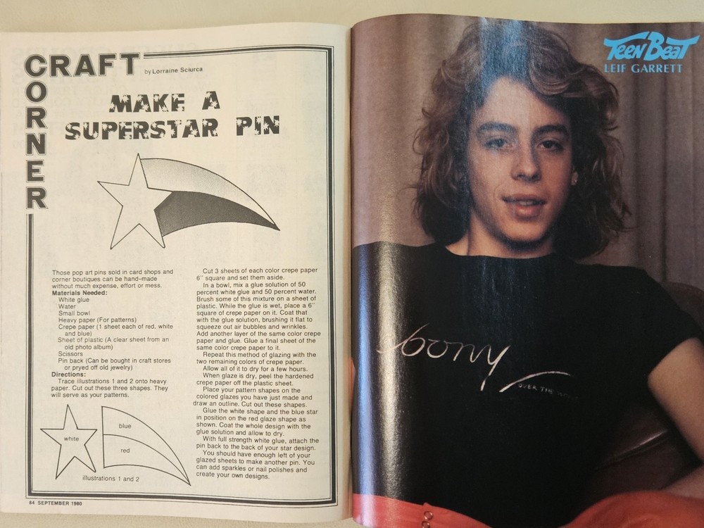 TEEN BEAT MAGAZINE September 1980 BAIO, CHEAP TRICK, VAN HALEN, GARRETT, KISS