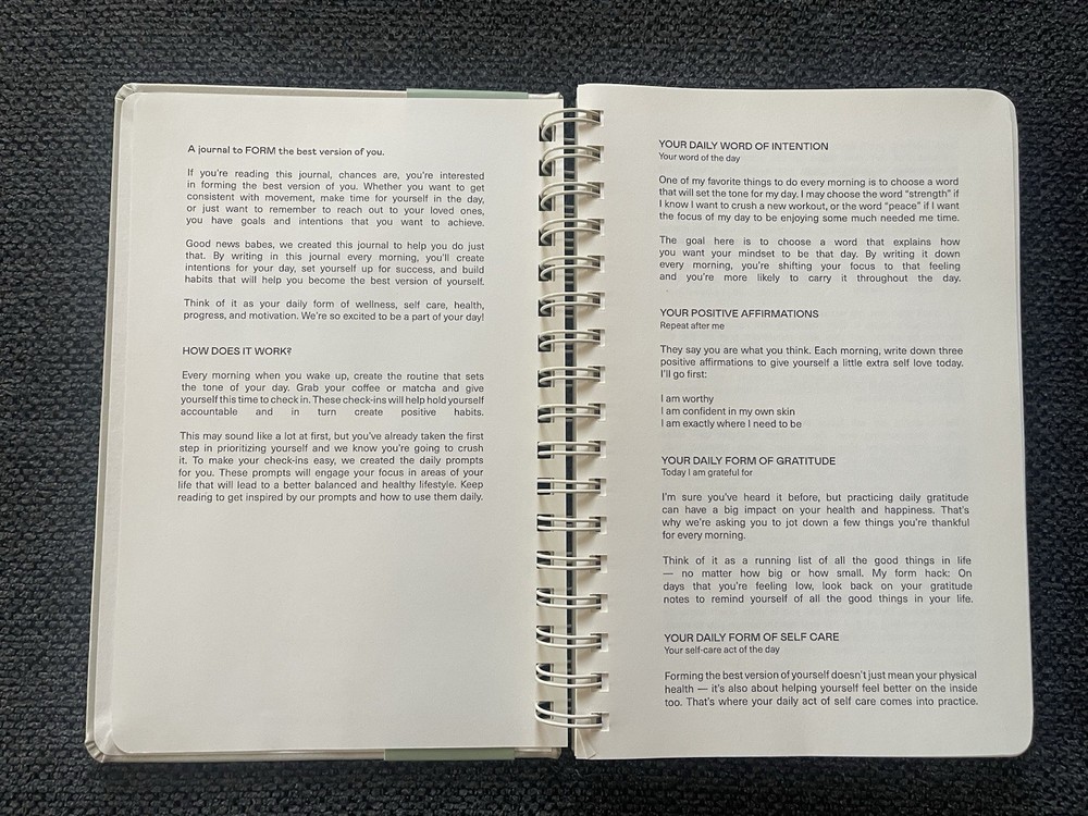 FORM My Daily Check In Wellness Planner