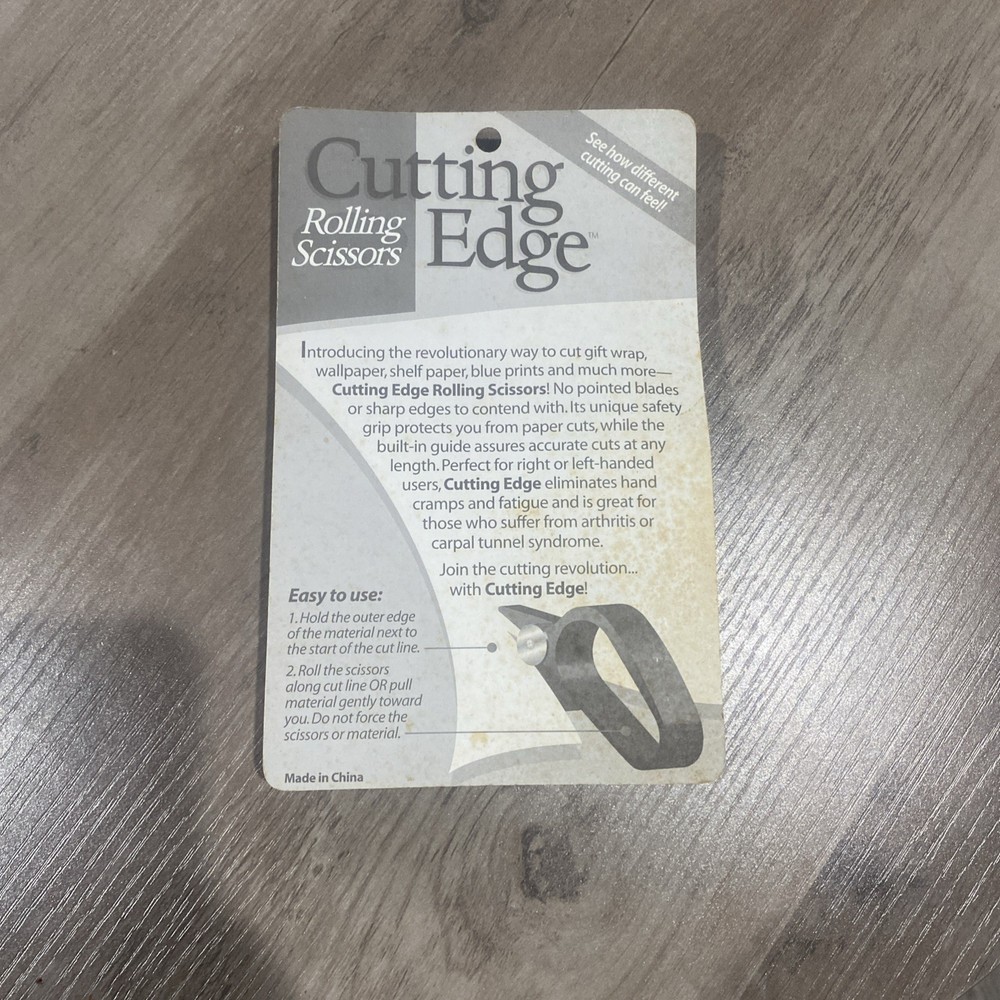 NEW PAIR CUTTING EDGE ROLLING SCISSORS FACTORY SEALED