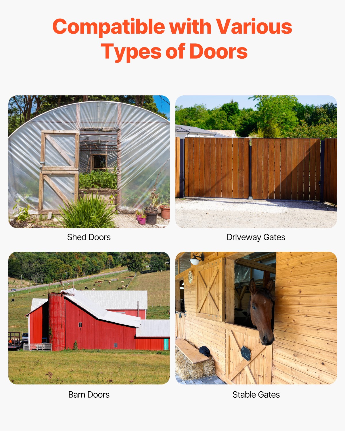 VEVOR Gate Corner Brace Bracket 2Sets Anti Sag Gate Frame Hardware Kit Iron