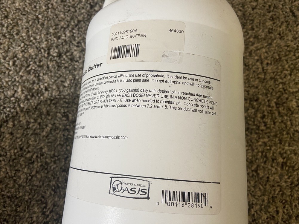 Water Garden Oasis Pond Acid Buffer 4L