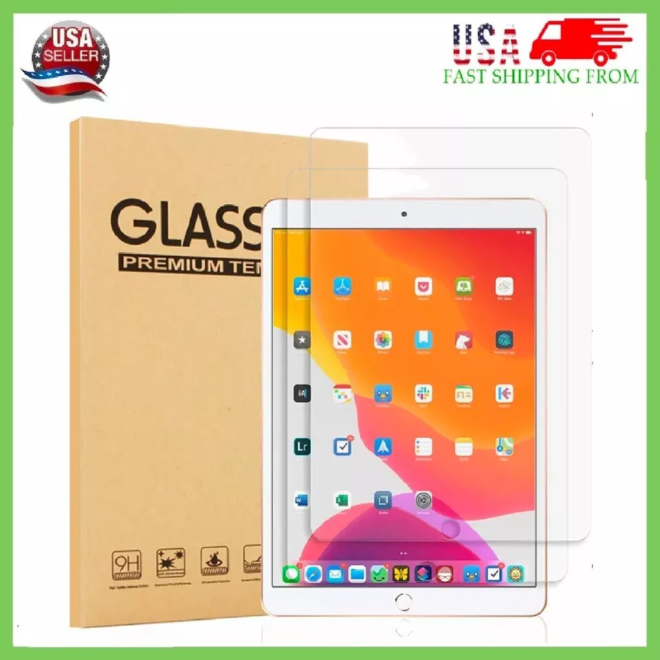[2-Pack] HD Tempered GLASS Screen Protector for Apple iPad 5th & 6th Generation