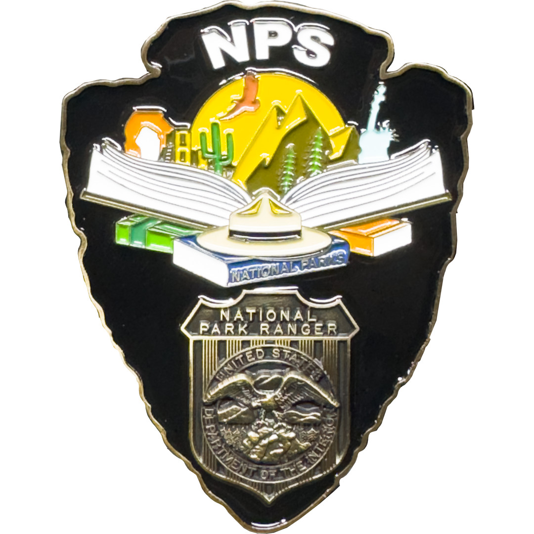 EL16-002 National Park Service NPS arrowhead Challenge Coin