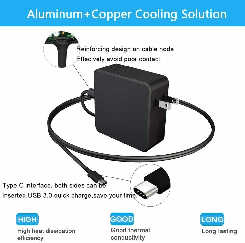 65W Charger for JBL Xtreme 3 Charger USB C Power Supply Charger Wireless Speaker